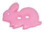 Mobile Preview: Kids button as a rabbit in pink 18 mm 0,71 inch